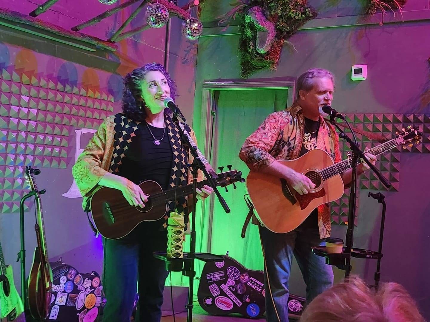 Kristi and Steven playing live
