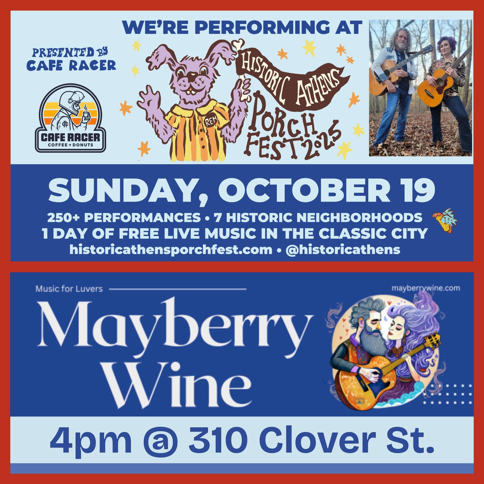 Athens Porchfest details